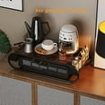 thumbnail image 4 of Coffee Pod Drawer Holder, Coffee Pod Drawer for K cup, Storage Drawer with Side Baskets Organizer for Coffee Station, for Computer Stand, Office Desk Organization, Rustic Brown, 4 of 9