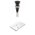 thumbnail image 1 of American Imaginations 23.86-in. W 1 Hole Ceramic Top Set In White Color - Overflow Drain Incl. AI-30861, 1 of 8