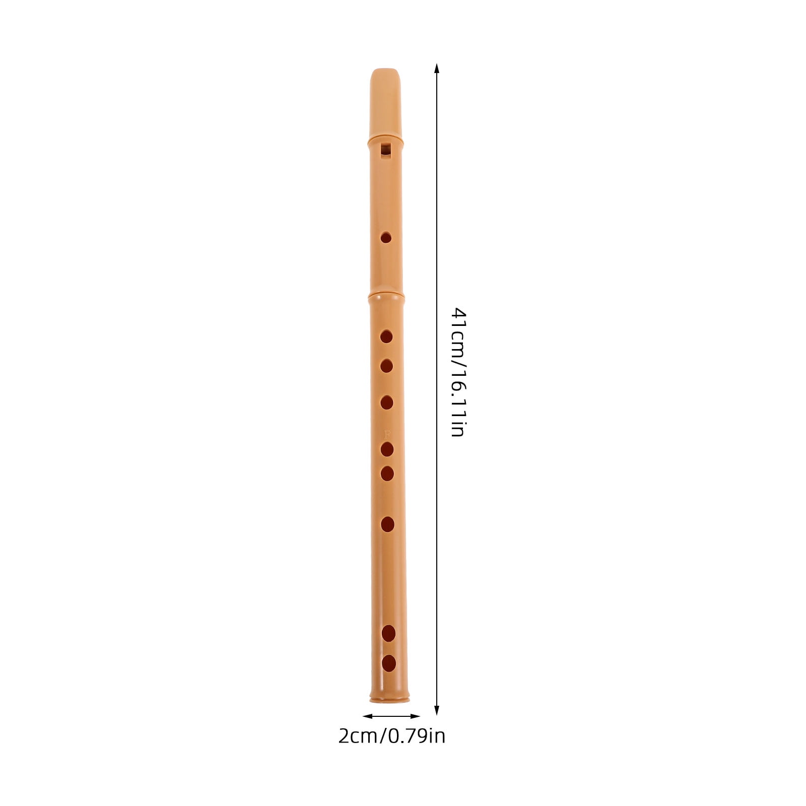 ELAYARD Resin F Recorder Flute for Beginners, 3-Piece Detachable Woodwind Instrument with Easy-to-Play Design and Build
