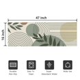 thumbnail image 5 of Bohemian Retro Floral Non-Slip Entryway Door Mat,Boho Indoor Decor Durable Low Plush Door Mat,Washable Welcome Rug for Patio Hallway Home Decor 16x47 Inches, 5 of 7
