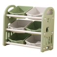 thumbnail image 3 of GROWTH TANK Kids Toy Storage Organizer Bookshelf Toy Storage Rack for Books Toys Storage Green, 3 of 9