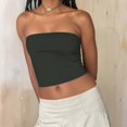 thumbnail image 6 of Avtoify Women's Solid Color Style Double-Layer Tube Top, 6 of 10