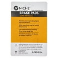 thumbnail image 2 of Niche Rear Brake Pad Set for Honda Goldwing 1500 Semi-Metallic Motorcycle 519-KPA2316D, 2 of 5