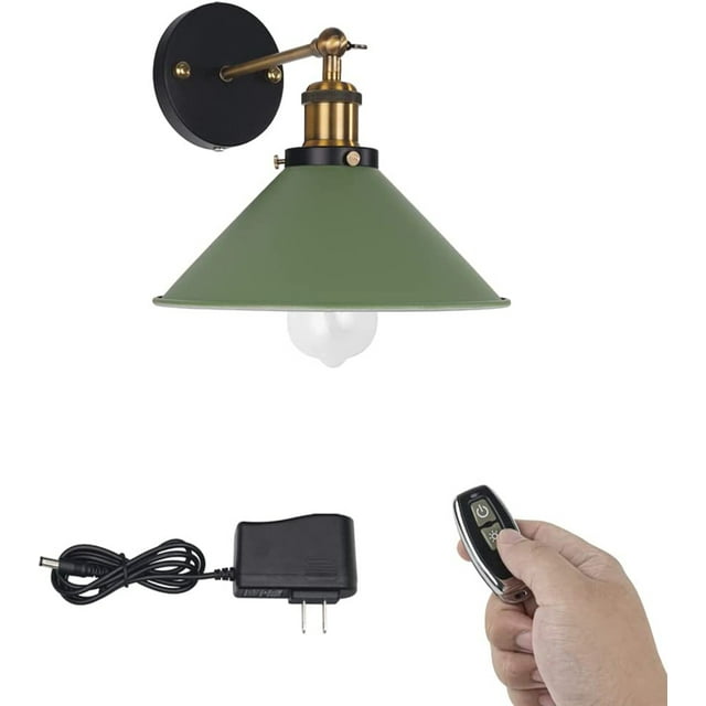 FSLIVING Applique Murale à Piles Design Antique LED Basse Tension Télécommande