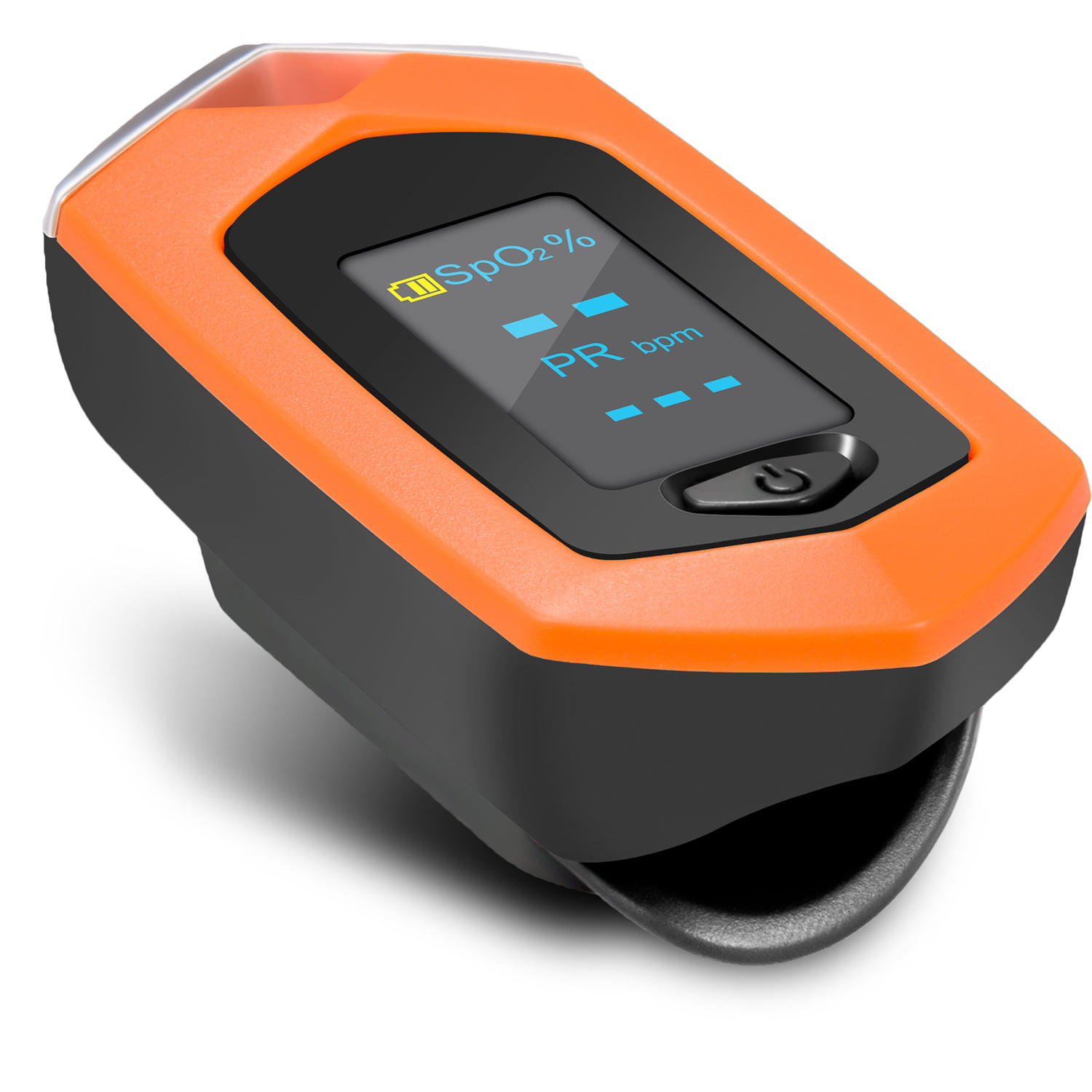 Rechargeable Fingertip Pulse Oximeter SpO2 Pulse Sensor Blood Oxygen Saturation Monitor with Lanyard Lithium Battery Pulse Oximeter