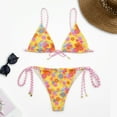 thumbnail image 4 of Gibobby Conjunto de bikini para mujer Traje de baño sexy para mujer con diseño de personalidad Bikini floral pequeño(A,G), 4 of 4