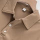 thumbnail image 5 of Ceisia Men's Slim Fit Short Sleeve Polo Shirt Solid Color Vertical Stripe Knit with Chest Pocket Khaki L Gifts, 5 of 7