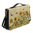 thumbnail image 2 of FOR U DESIGNS Sunflower Butterfly Bible Cover for Boys Kids Size M Portable Bible Bag for Bible Lover Abrasion Bible Carry Tote Bag for Women Holistic Leather Bible Bags Personalized, 2 of 7