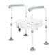 thumbnail image 3 of Asiento de inodoro elevado con asas Elevadores de asiento de inodoro de acero inoxidable de alta estabilidad para personas mayores Mujeres embarazadas, 3 of 15