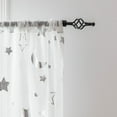 thumbnail image 6 of Stars Print Tulle Door Window Curtain Drape Panel Cloth Screen Window Scarf Valances, Bedroom Curtains Rod Pocket Voile Window Treatments for Living Room, 6 of 7