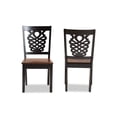 thumbnail image 2 of Baxton Studio Gervais Wood Dining Chair in Two-Tone Dark Brown/Walnut (Set of 2), 2 of 6