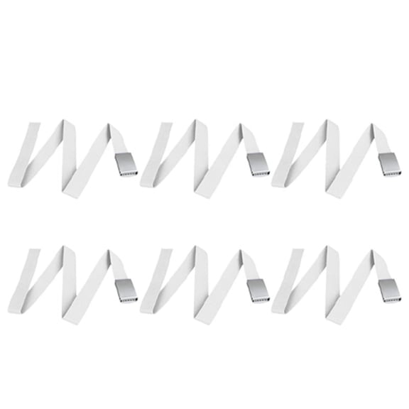 6X Canvas Cotton White Belt Belts Textile Ribbon Belt