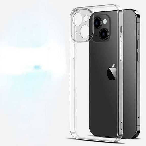 Compatible with iPhone 14 Case, Clear Acrylic Shockproof Protective Slim Thin Phone Bumper Cover Phone Cases for iPhone 2022 (iPhone 14)