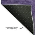 thumbnail image 5 of Addison Rugs Mayfield Premium Machine Washable Transitional Stripe Purple Rectangle Rug, 3' x 5', 5 of 7