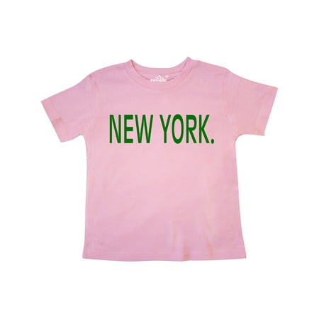 

Inktastic New York in Green Text Gift Toddler Boy or Toddler Girl T-Shirt
