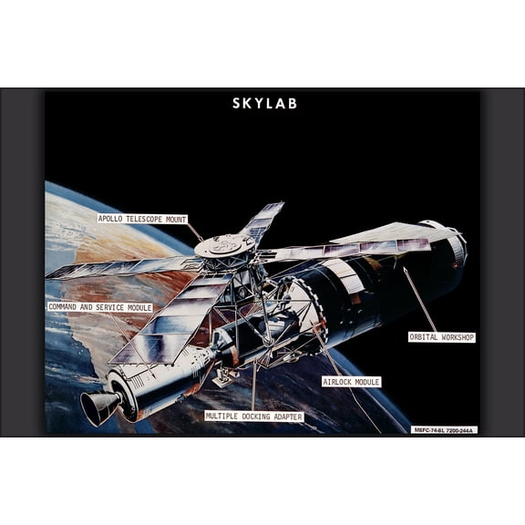 24"x36" Gallery Poster, Skylab labeled
