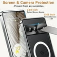 thumbnail image 2 of Compatible Google Pixel 7a Case Magnetic Wireless Charging with Safety Lock,Champagne Gold Matte Clear PC Back Slim Thin Metal Bumper Pixel 7a Phone Case for Pixel 7a Case Cover for Men Silver, 2 of 14