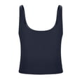 thumbnail image 6 of Trendy Queen Women's Tank Tops Double Lined Crop Sleeveless Going Out Camisole Women's Soft Stretch Tank Tops with Double Lined Construction Navy S, 6 of 7