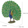 thumbnail image 2 of Décoration d'Intérieur simulation Solide Paon Modèle Jouet, 2 of 5