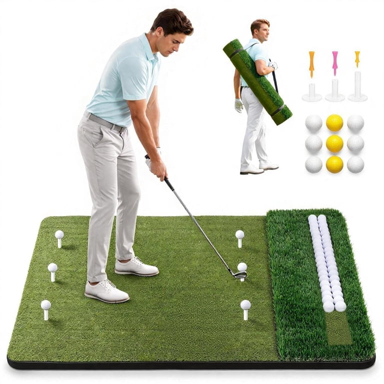 Vipuse Golf Hitting Mat, 5 x 4 Feet, Indoor/Outdoor photo 1