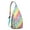 Greenish-blue-3, variant on Abstract Art Sling Backpack – Colorful Geometric Tie Dye Crossbody Daypack, Psychedelic Pop Art Hiking Bag for Women & Men, Fashionable & Lightweight Outdoor Travel Pack