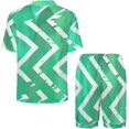 thumbnail image 2 of PRIYAL Men's Short Sleeve Pajama Sets Button Down Collar Sleepwear Soft Lounge Pjs Set Lightweight Men's Outfits, 2 of 12