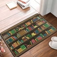 thumbnail image 2 of Front Doormat Indoor Door Mat Outdoor Front Door Mat Library Doormat Bookcase Doormat Book Shelf Personalized Doormats Large Outdoor Welcome Mats for Front Door 16x24IN, 2 of 9