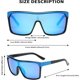 thumbnail image 5 of Liangnv Gafas de sol planas de una pieza para mujer y hombre, gafas de sol cuadradas de gran tamaño, moda Retro de los años 70 y 80, gafas siamesas grandes y grandes, 5 of 5