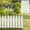 White, variant on 11.81×3.94in Plastic Garden Picket Fence, Decorative Lawn Flowerbed Plants Border Edging, Weatherproof Modular Yard Fence for Garden Landscape Decor & Space Demarcation