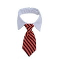 thumbnail image 1 of Piezas ajustable mascota pajarita cuadros negro rojo mascota formal esmoquin traje corbata collar cachorro, 1 of 5