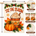 thumbnail image 4 of Purgmipth Christmas Garden Flag, Double-Sided Pumpkin Spice Holiday House Flag for Porch Yard Outdoor Decor, 28 x 40 Inch, 4 of 8