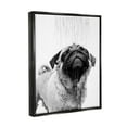 thumbnail image 4 of Stupell Industries Pug Bathroom Splash Animals & Insects Painting Black Floater Framed Canvas Art Print Wall Art, 25 x 31, 4 of 10