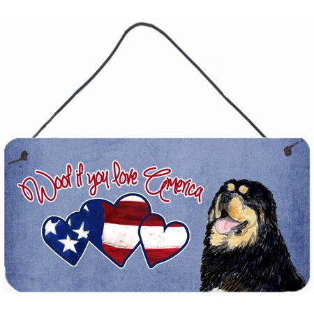 Woof if you love America Tibetan Terrier Wall or Door Hanging Prints SS5023DS612