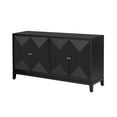 thumbnail image 6 of Fluted Sideboard Storage Cabinet, Large Coffee Bar Cabinet With 4 Doors And Adjustable Shelves, Modern Accent Console Table With Worktop For Living Room, 6 of 9