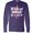 Purple, variant on Inktastic Without Music Life Would Be Flat Long Sleeve T-Shirt