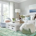 thumbnail image 3 of Balacho Elegant Vintage Boho Distressed Faux Wool Area Rug, 4' x 6', Green, 3 of 8