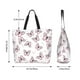 thumbnail image 5 of Fotbe Pink Butterflies (2) Bolsa Tote Estética de Lona con Estampado para Mujer - Bolsa Reutilizable de Hombro Casual para Vacaciones, Compras, Trabajo y Gimnasio, 5 of 8