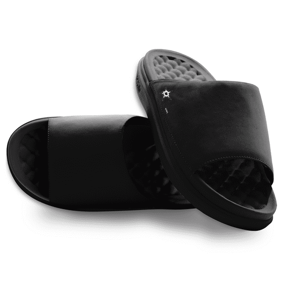 Unisex ISlide Black Dallas Stars Minimalistic Motive Slide Sandals