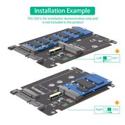 FEAMOS Msata Solid States Disk To SATA3.0 2.5inch Solid States Disk Enclosure Solid States Disk Enclosure Hard Disk Case