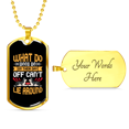 thumbnail image 4 of Ce Que les Chiens Font Collier Sibérien en Acier Inoxydable Ou en or 18 Carats Chien Tag 24" Chaîne, 4 of 8