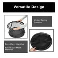 thumbnail image 3 of Laundry Basket with Double Handle Fine Mesh Foldable Net Bathroom Large Collapsible Dirty Clothes Storage Basket for Dormitory, 3 of 8