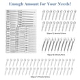 thumbnail image 7 of 3-Size Metal Hair Clips Set of 70, MORGLES No Crease Alligator Clips for Women, Includes 2 Tail Combs, for Long Hair Styling, Sectioning, Bow DIY & Braiding, with Storage Case, 7 of 7
