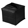 thumbnail image 1 of GROWTH TANK Unstuffed Ottoman Pouf Cover Decoration Large Capacity Footstool for Bedroom Black, 1 of 9