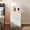 White Oak, variant on Leumius 3 Drawer Small Nightstand with Charging Station,LED and Open Shelf,Modern Bedside Table,Wooden End Table for Bedroom,White