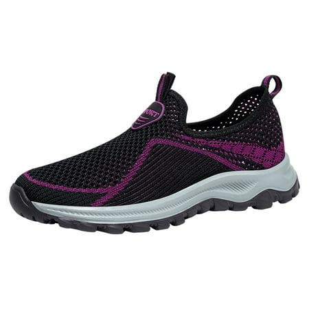 OJSFQUFP Womens Casual Shoes Ladies Sneakers Breathable Casual Sneakers Lightweight Sports Women Shoes Work Flats Office Shoes Zapatos Para Mujer Black 41