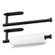 thumbnail image 1 of 2 Pack Versatile Paper Towel Holder, Stainless Steel Black Wall Mount or Self-Adhesive, 1 of 5