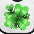 thumbnail image 4 of Inktastic Painted Clover Patch Shamrocks for St. Patricks Day Boys or Girls Baby Bib, 4 of 4