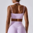 thumbnail image 5 of Sujetador de Yoga con realce de alta intensidad para mujer, ropa interior deportiva con tirantes para el cuello, a prueba de golpes, para correr, chaleco de Fitness desnudo, 5 of 5