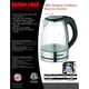 thumbnail image 3 of Tetera Eléctrica Better Chef de vidrio y acero inoxidable con luz LED azul | Hervidor de agua Eléctrico inalámbrico y apagado automático 1.7L, 3 of 8
