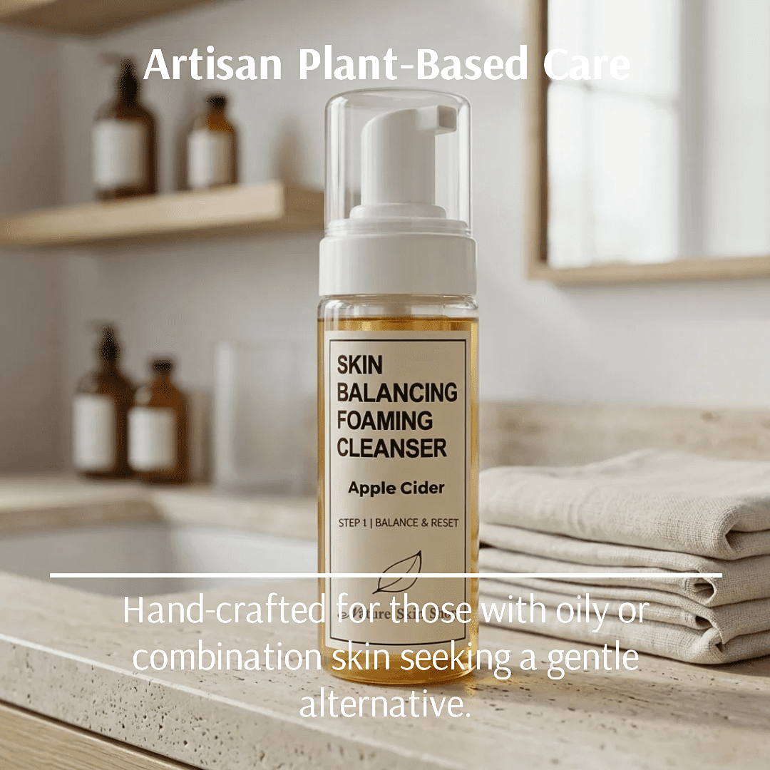Nature Skin Shop Clarifying Apple Cider Vinegar Cleanser, Face Wash for Oily & Combination Skin, Balances Oil & Visibly Refines Pores, 8 Ounces